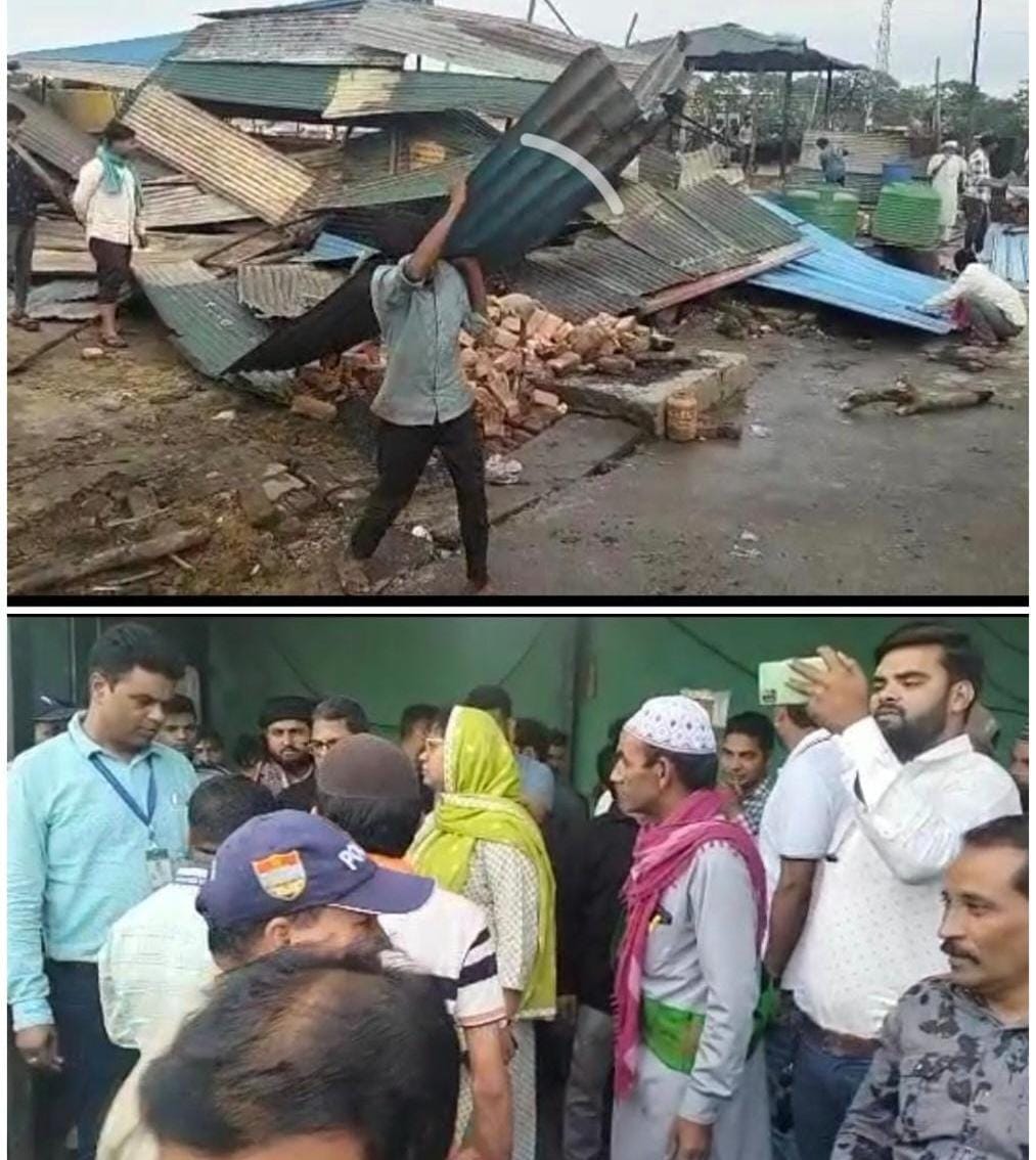 रुड़की में अवैध अतिक्रमण पर संयुक्त टीम की कार्रवाई ,अभियान लागतार जारी 1 IMG-20230503-WA0022