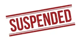 suspended