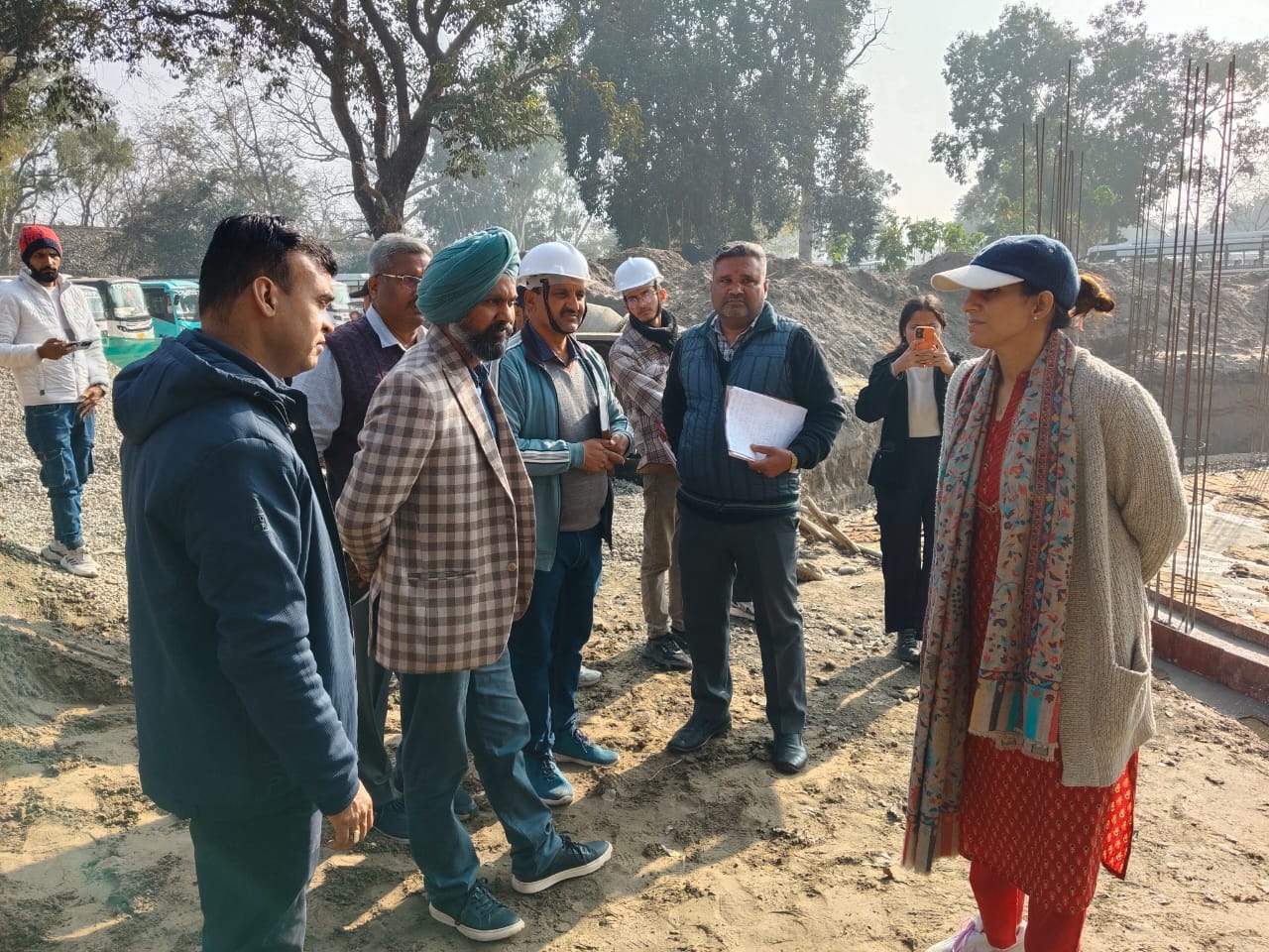 ने किया निर्माण कार्यों का स्थलीय निरीक्षण