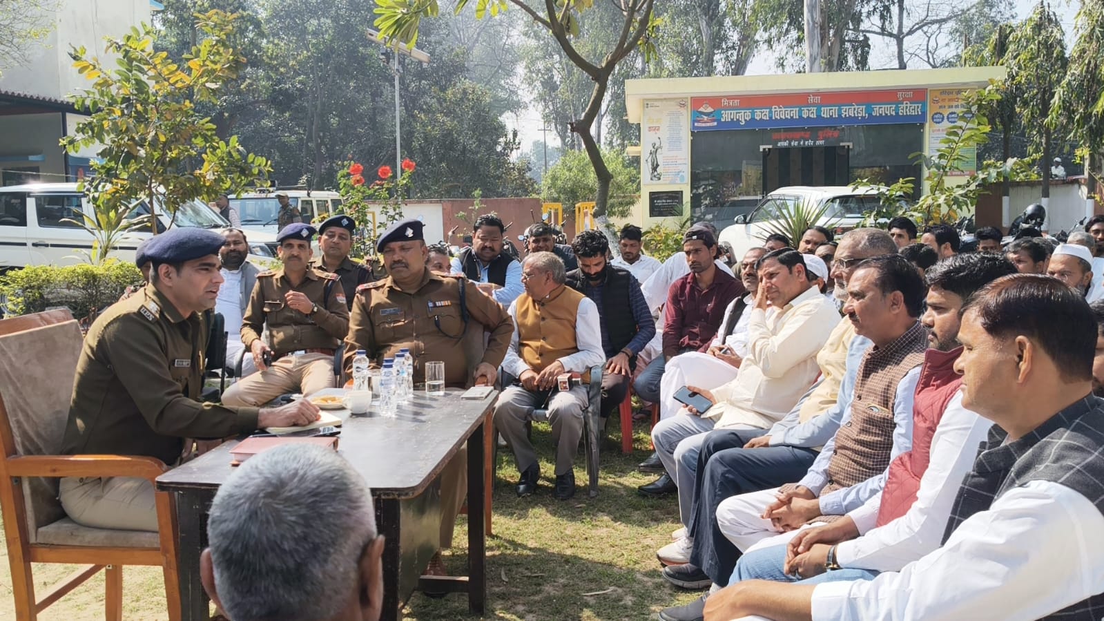 मंगलौर अभिनय चौधरी ने ली झबरेड़ा में शांति समिति