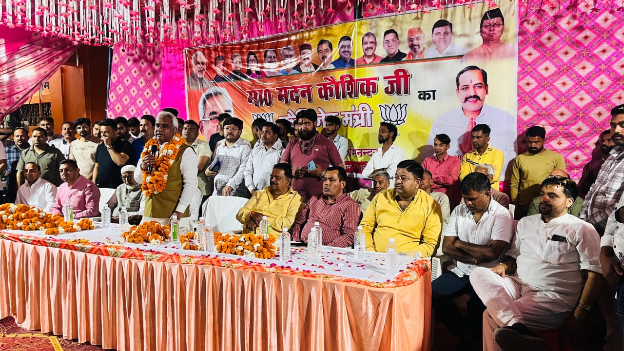 मंत्री मदन कौशिक का गाड़ोवाली में भव्य स्वागत विकास