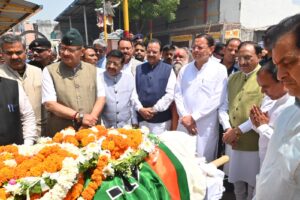 1779274291 939 पूर्व मुख्यमंत्रीमेजर जनरल सेवानिवृत्त भुवन चंद्र खंडूड़ी की अंतिम यात्रा