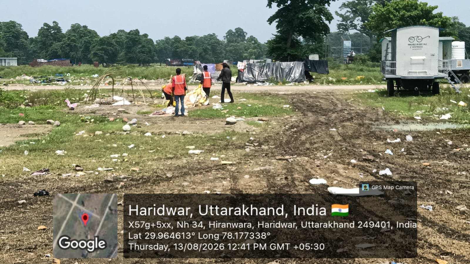 1786620689 552 कांवड़ मेले के सफलतापूर्वक संपन्न होने के उपरांत फैले कूड़े कचरे