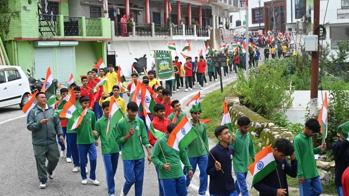 1786721435 294 हर घर तिरंगा अभियान के तहत न्यू टिहरी में सीबीसी