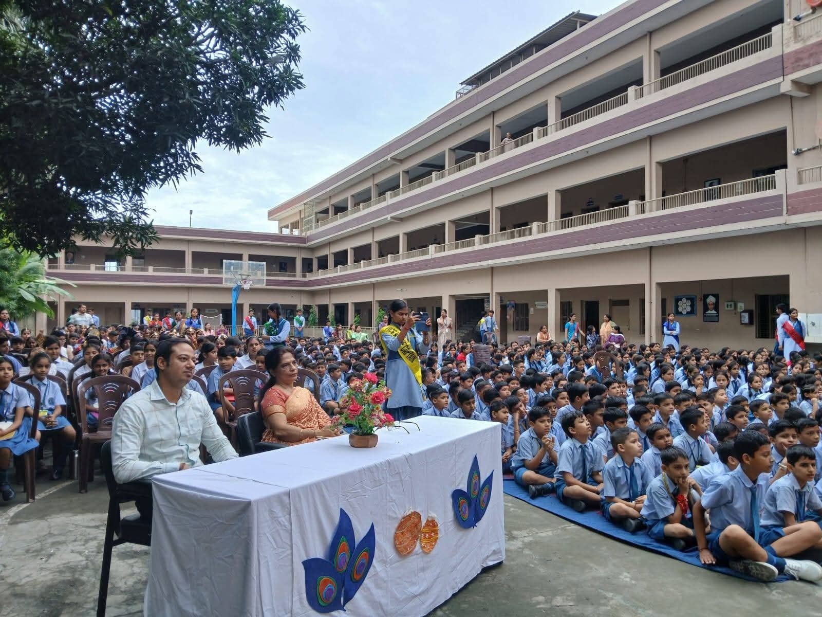 1788450699 175 खेल मैदान में गूंजा जोश डीएसएमपीएस में मनाया गया राष्ट्रीय