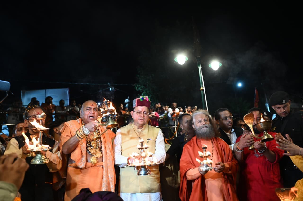 1789694030 172 हरिपुर कालसी में गूंजा माँ यमुना का जयघोष मुख्यमंत्री धामी