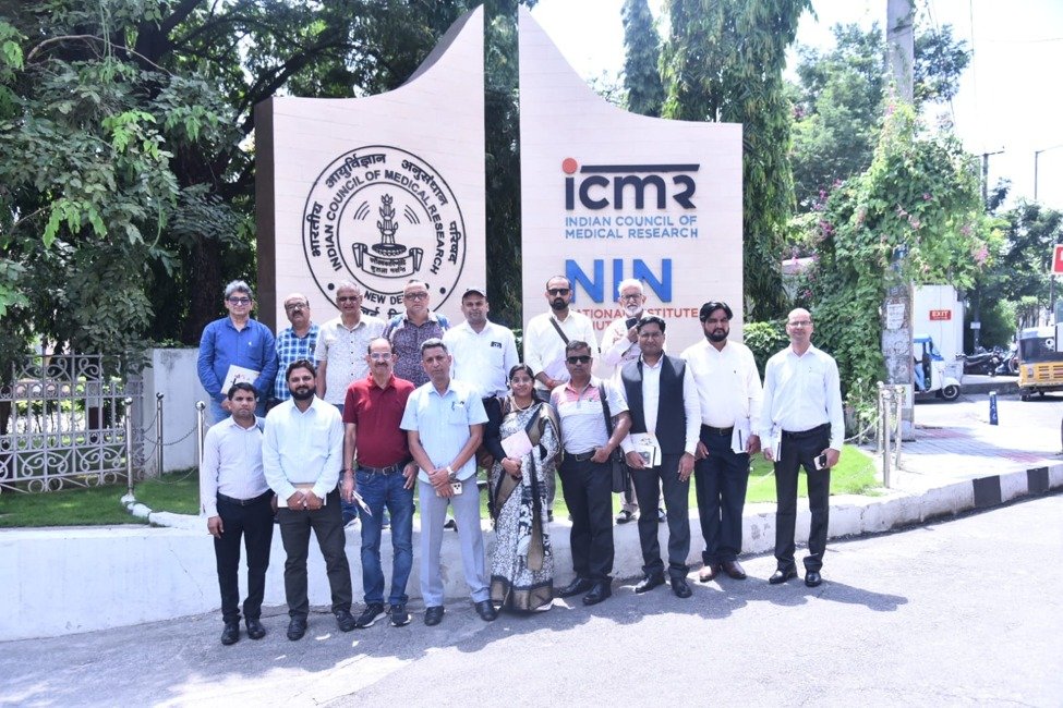 के 15 सदस्यीय मीडिया प्रतिनिधिमंडल ने हैदराबाद में आईसीएमआर राष्ट्रीय