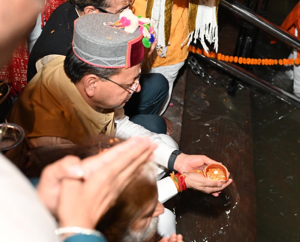 कालसी में गूंजा माँ यमुना का जयघोष मुख्यमंत्री धामी