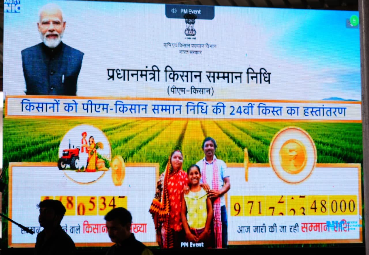 1793355166 340 प्रधानमंत्री ने जारी की पीएम किसान सम्मान निधि की 24वीं