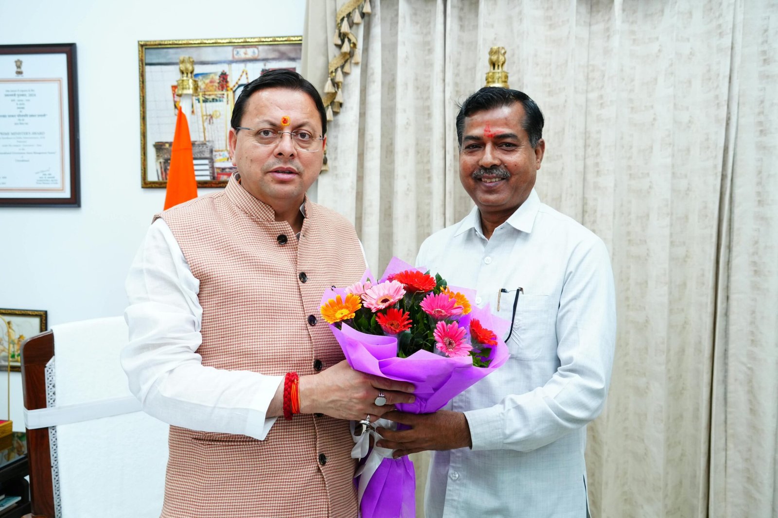 से मुख्यमंत्री आवास पर रानीपुर हरिद्वार विधानसभा क्षेत्र से